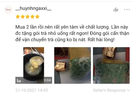 Ảnh chụp đánh giá khách hàng trên Shopee